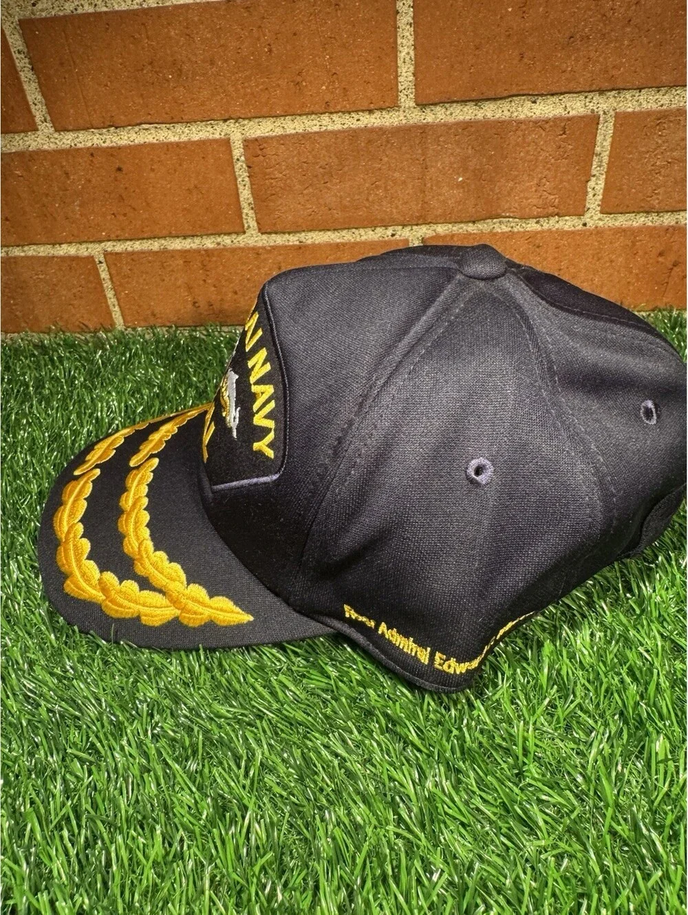 VTG 80’s Royal Thai Navy Seal Click Strap Hat Rear Admiral Edward G. Winters